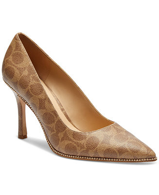 Samantha Signature Pointed-Toe Leather Pumps | Macy's
