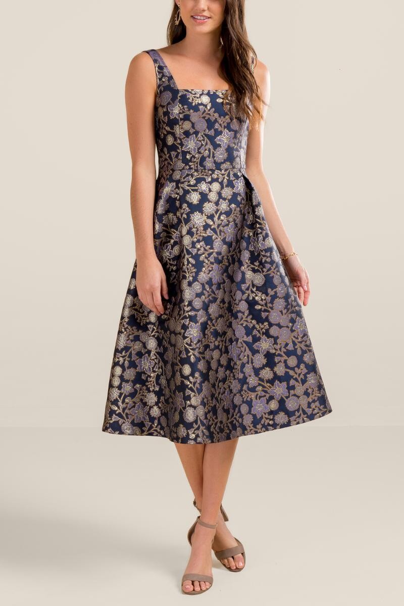 Mia Brocade Midi Dress | Francesca’s Collections