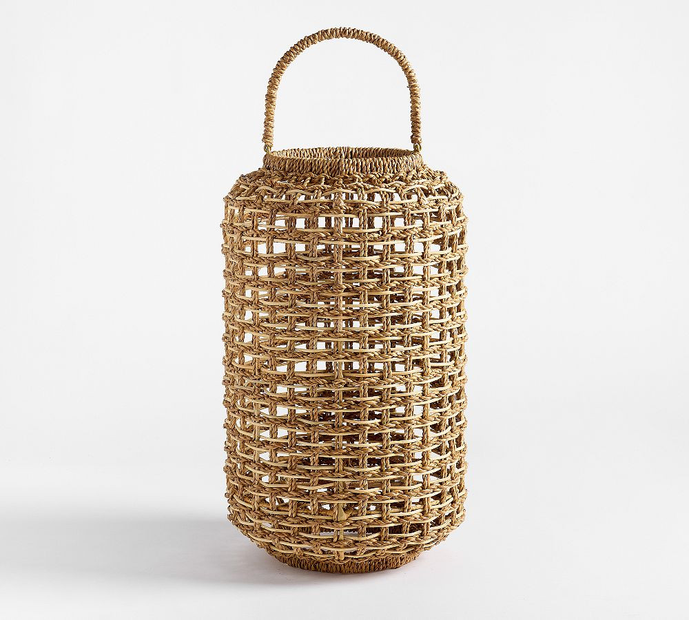 Conrad Woven Lantern - Natural | Pottery Barn (US)