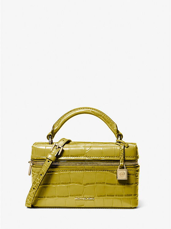 Jana Extra-Small Crocodile Embossed Leather Convertible Crossbody Bag | Michael Kors US
