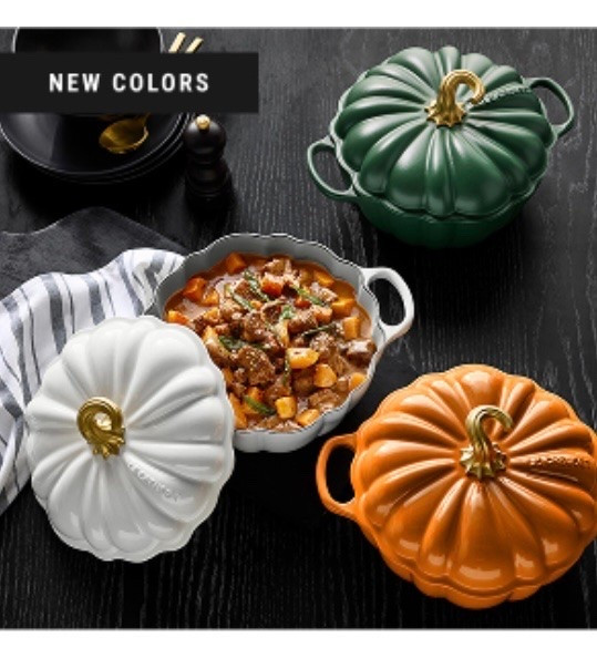 Love the colors of these Le Creuset pumpkin cookware, cast iron, fall kitchen, home for  thanksgiving

#LTKHome #LTKfoodie #LTKmomlife