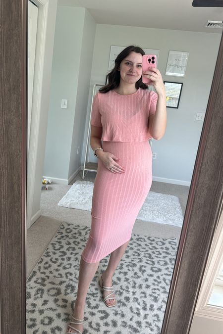 Shein maternity dress and crop top set! So cute and perfect for those summer bumps! 

#LTKSeasonal #LTKfindsunder50 #LTKstyletip
