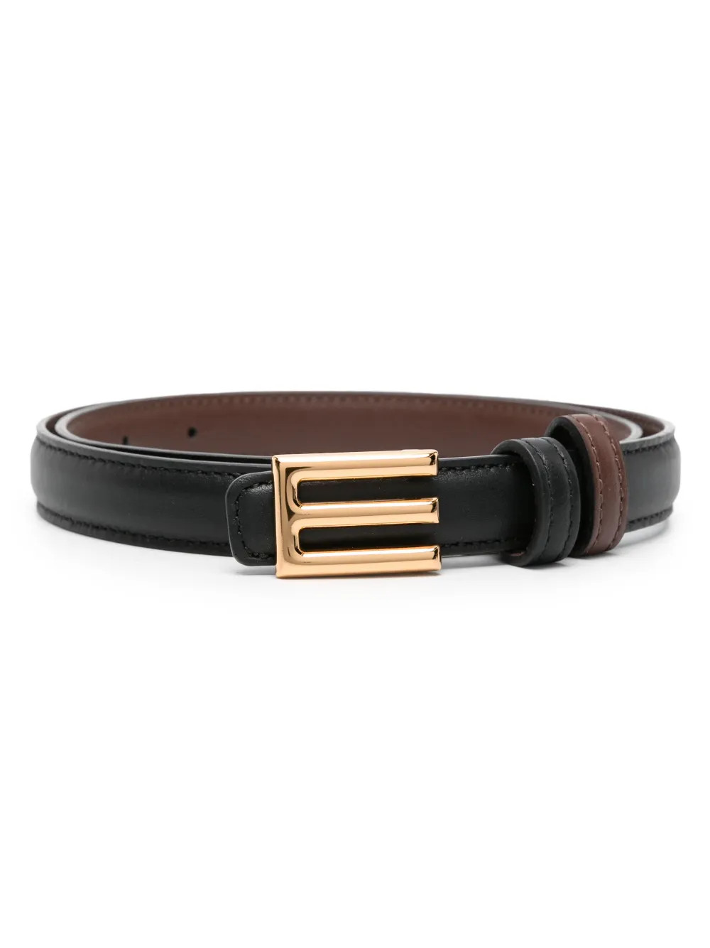logo-buckle leather belt | Farfetch Global