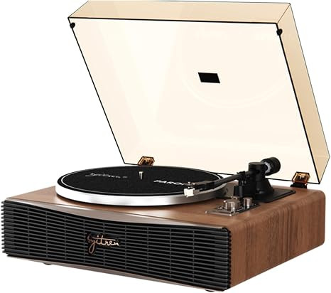Syitren Paron Vinyl Record Player,Bluetooth Turntable,Built-in Speaker | Adjustable Counterweight... | Amazon (US)