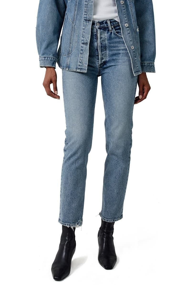 Sabine Jeans, Jeans, Jeans Outfit, Citizens of Humanity, Straight leg jeans, neck scarf | Nordstrom