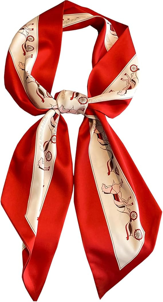 Purse Scarf For Handbags Head Scarves For Women's Hair Bags Scarfs Long Skinny Scarves Fashion Si... | Amazon (US)