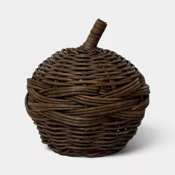 Small Dark Woven Fall Pumpkin - Threshold™ | Target