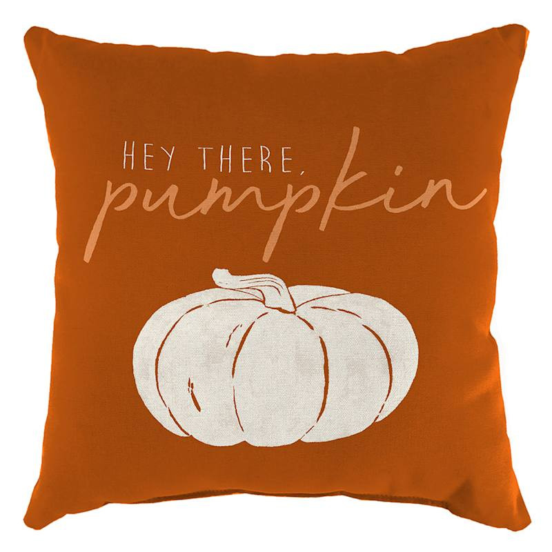 Hey There Pumpkin Square Outdoor Throw Pillow, 16" | At Home