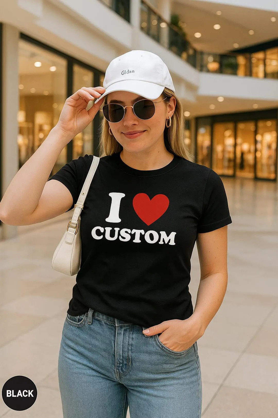 I Love Custom Baby Tee, I Heart Custom Shirt, Personalized Text Baby Tee, Personalized Y2K T-shir... | Etsy (US)