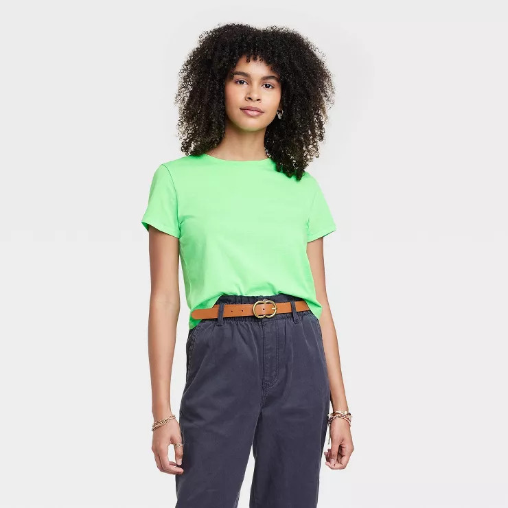 Women's Short Sleeve Shrunken T-Shirt - Universal Thread™ | Target