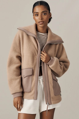 Varley Eleanor Patch Pocket Fleece Jacket | Anthropologie (US)