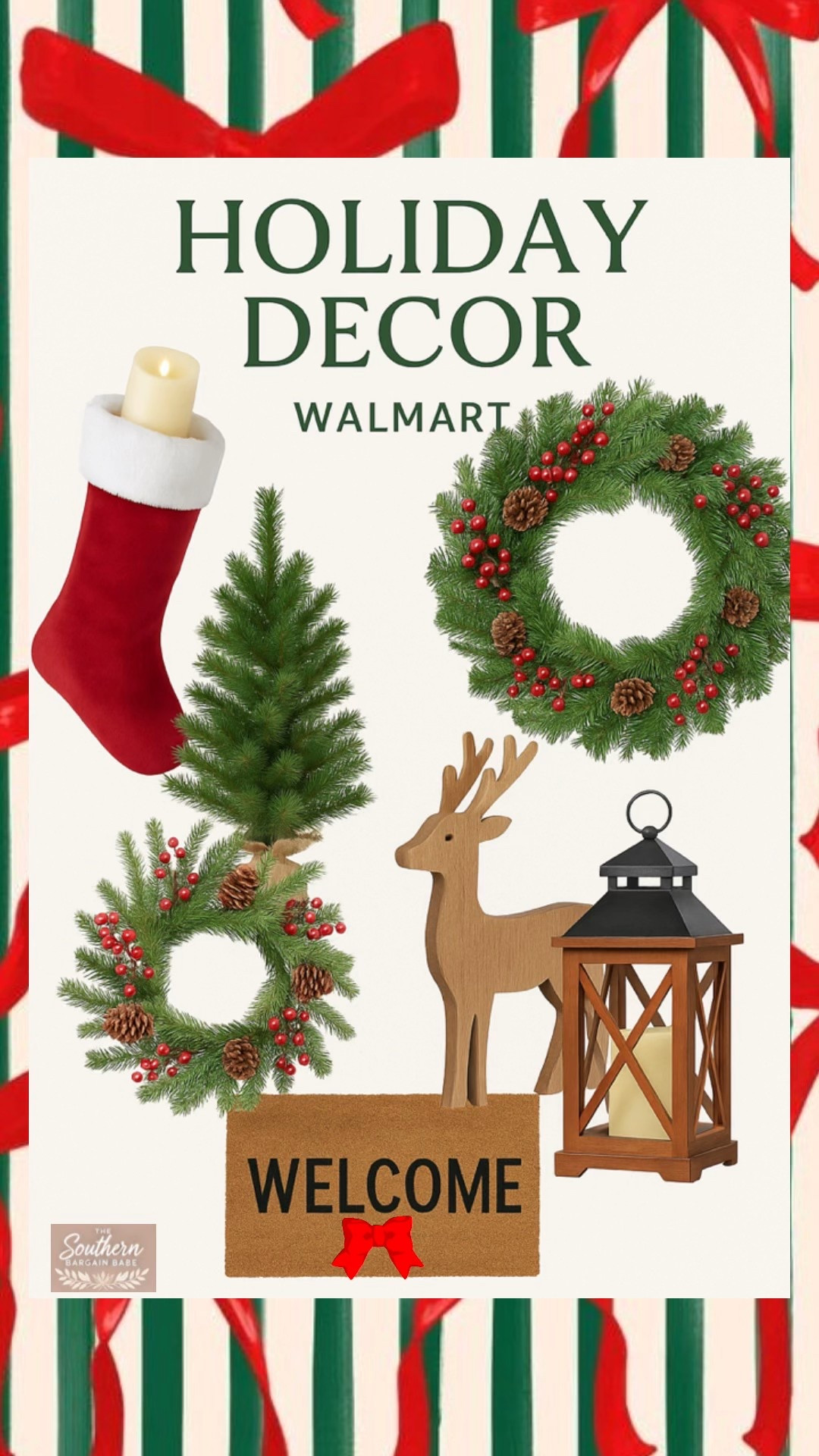 Holiday decor finds from Walmart ✨🌲
Cozy wreaths, lanterns, and classic touches to make your home feel warm and welcoming this season ❤️

Shop these affordable finds on my LTK!
#LTKHome #LTKHoliday #WalmartFinds #HolidayDecor #LTKFinds


#LTKHome #LTKSeasonal #LTKHoliday