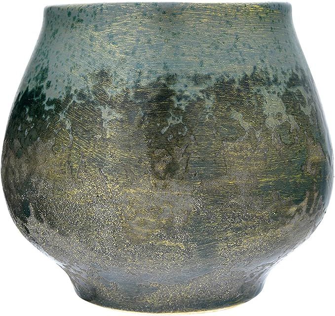 Creative Co-Op DF2691  Stoneware Iridescent Reactive Glaze Finish (Holds 6" Pot/Each one Will Var... | Amazon (US)