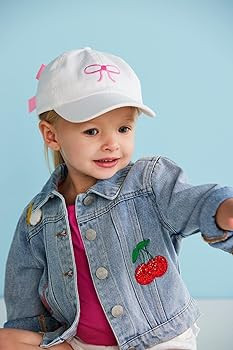 Mud Pie Children's Embroidered Hat with Bow | Amazon (US)