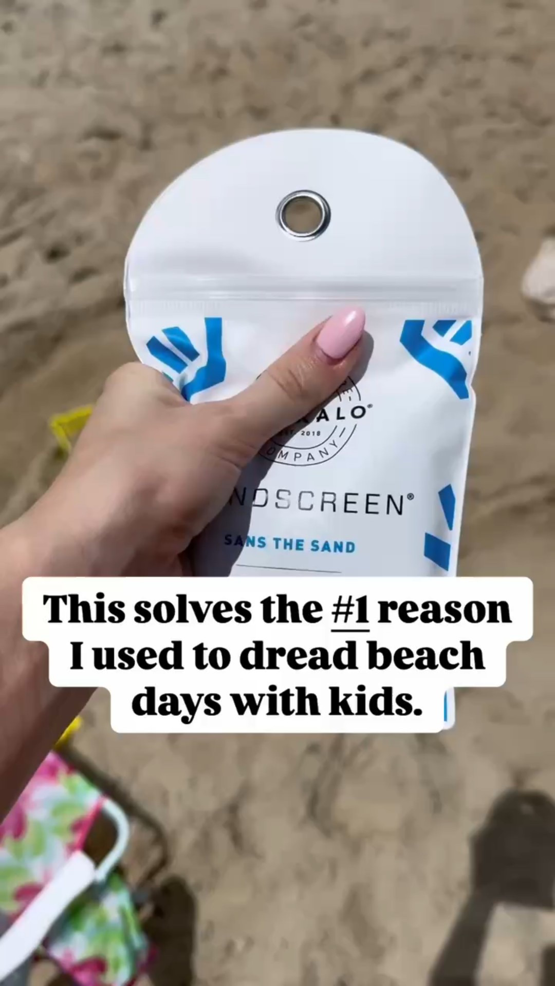 Say goodbye to sticky sand with this genius sand screen from Amazon! 🏖️ Just a quick swipe and the sand slides right off—game changer for beach days with kids! 👏🏼☀️ #BeachHack #AmazonFinds #LTKSummer #MomLife #SandFreeFun