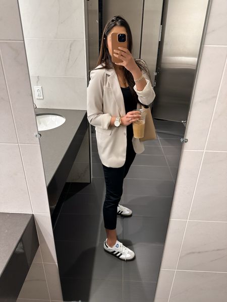 Monday Wear to work look 🤍 this beige blazer is so perfect over 
Black trousers/work pants if you don’t want to wear a black blazer. On sale today too! Love the fit and still trying to find a good work tote! Will keep you posted 🖤✨


Work outfit, wear to work, office look, petite work pants, petite trousers, petite officewear, petite blazer, work capsule wardrobe, smart casual, business casual, 9-5 outfit, laptop tote, what’s in my bag, what’s in my work tote

#LTKitbag #LTKstyletip #LTKworkwear

#LTKSaleAlert #LTKFindsUnder100 #LTKWorkwear