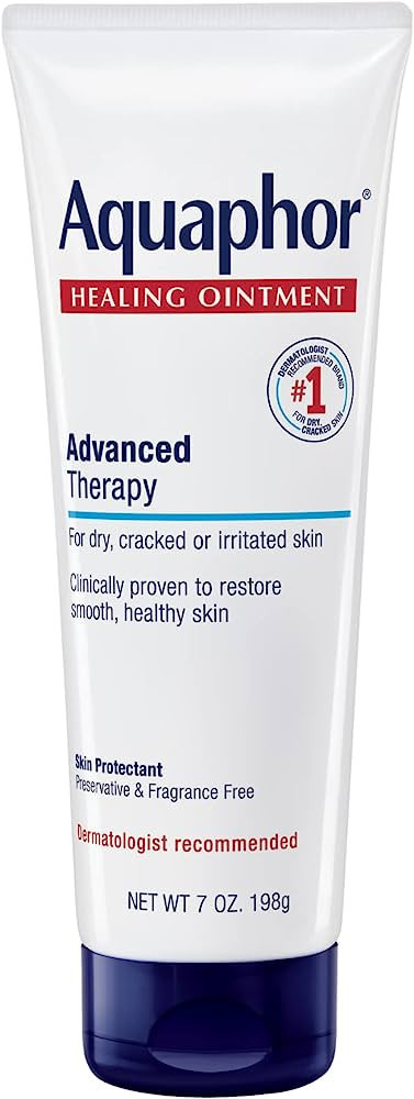 Aquaphor Healing Ointment - Dry Skin Moisturizer - Hands, Heels, Elbows, Lips - 7 oz. Tube | Amazon (US)