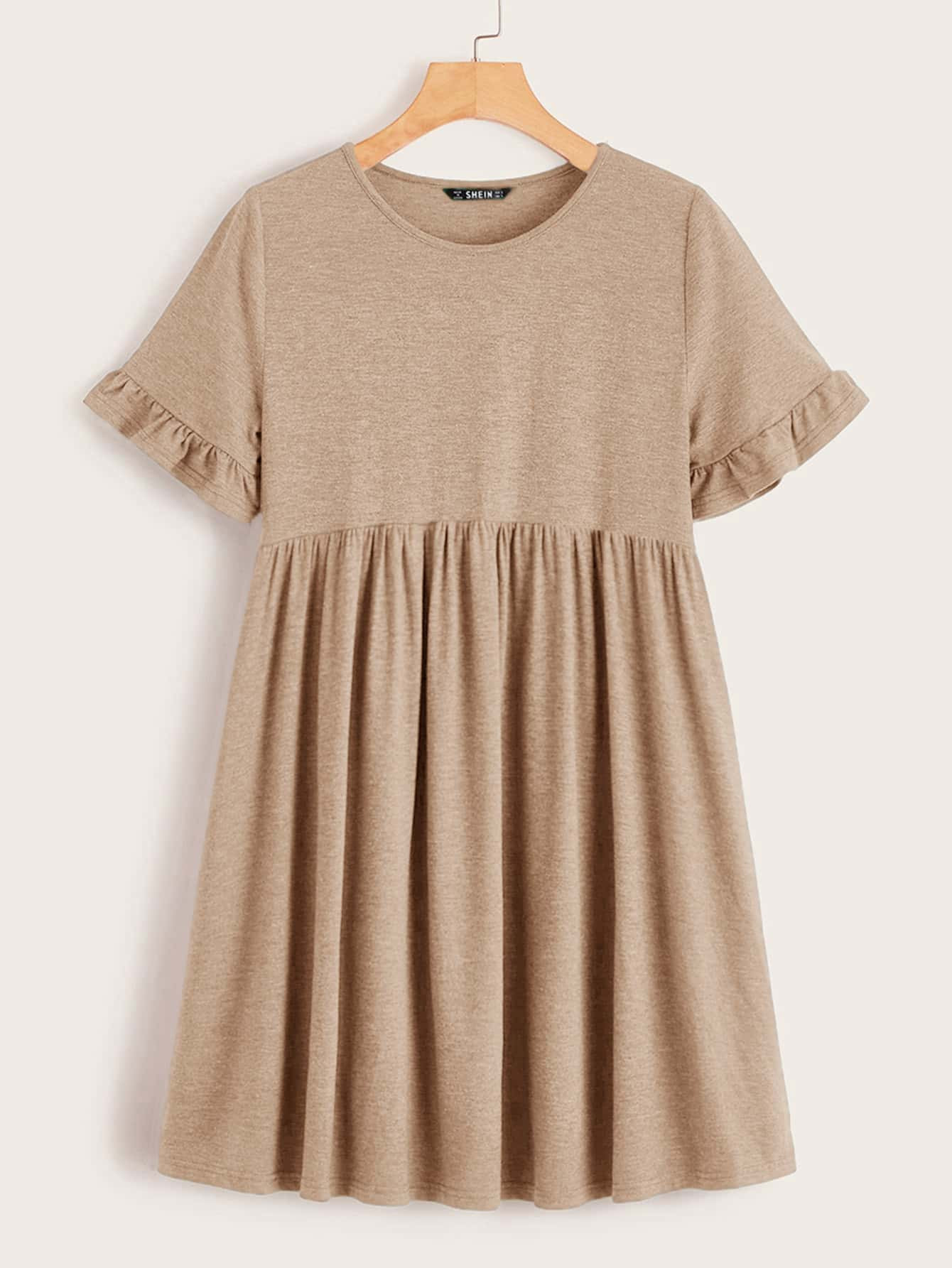 SHEIN Frill Cuff Smock Dress | SHEIN