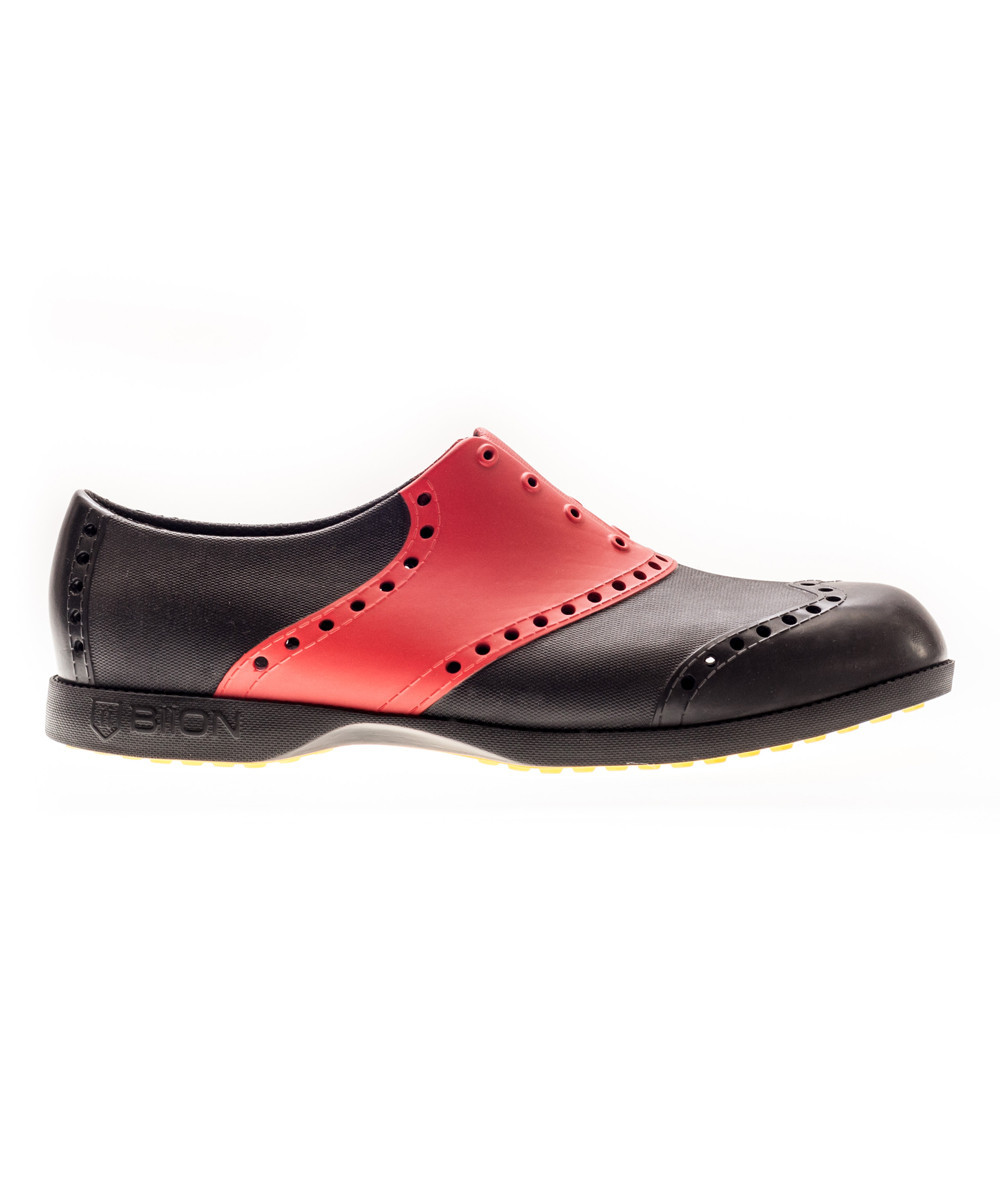 BIION Oxfords BLACK - Black & Cherry Saddle Oxford - Adult | Zulily