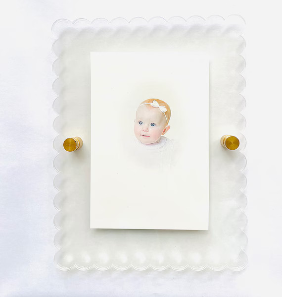 Scalloped Acrylic Frame | Etsy (US)