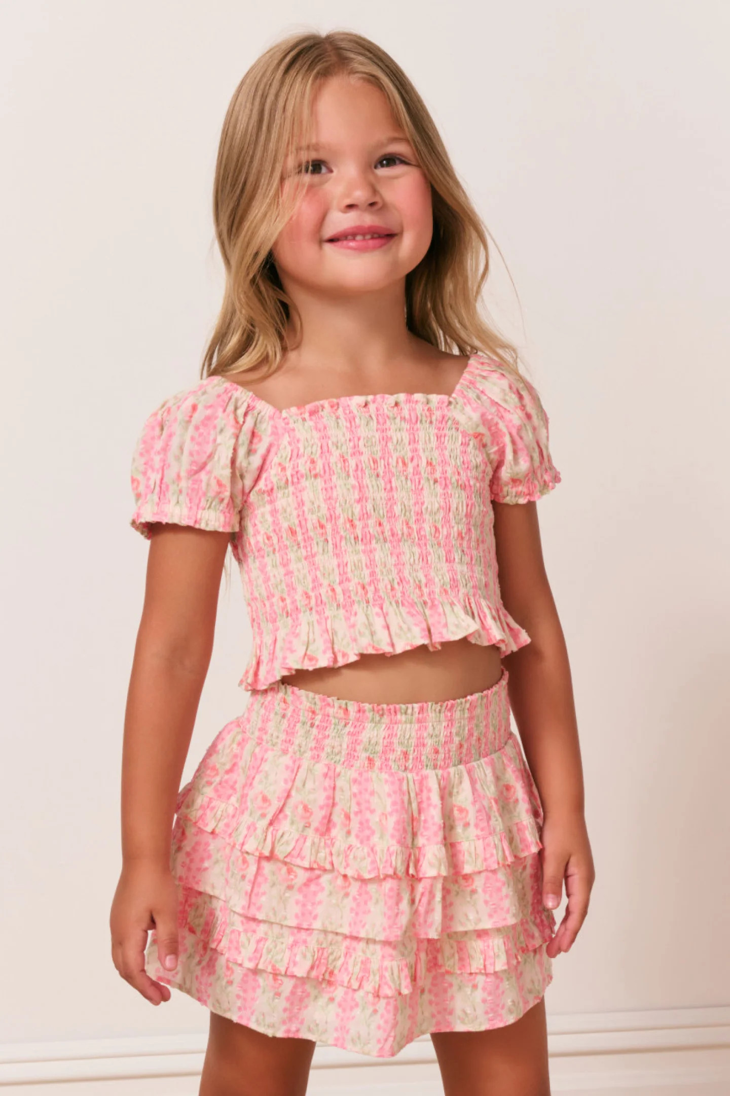 Girls Fabielle Heirloom Print Top | LoveShackFancy
