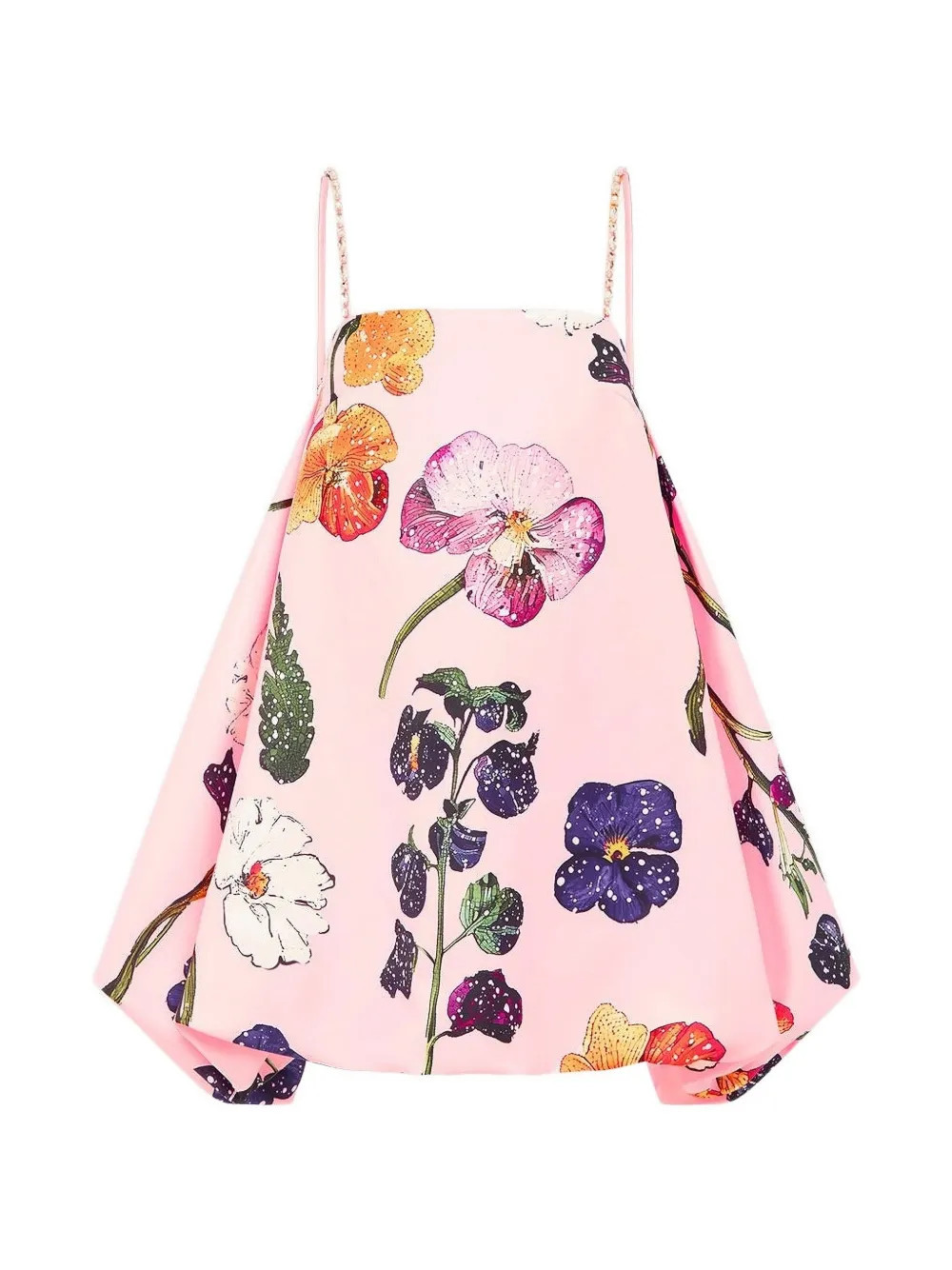 Leo Lin Patsy embellished puff mini dress - Pink | Farfetch Global