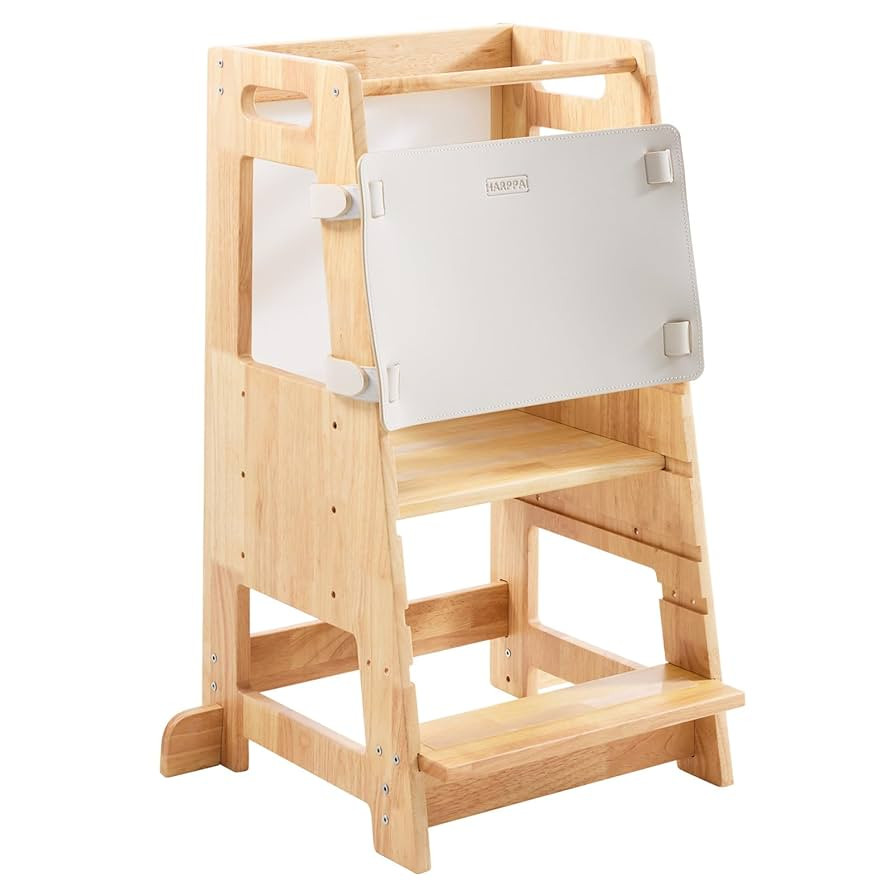 Toddler Kitchen Stools Helper with Adjustable Height and Anti-Slip Protection, Kids Standing Towe... | Amazon (US)