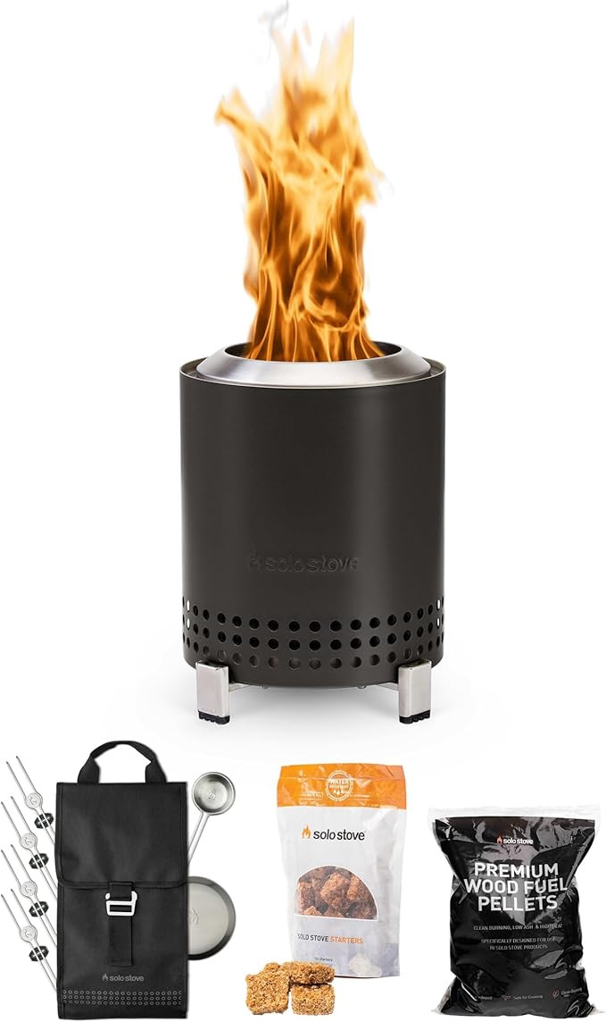 Solo Stove Mesa Roasty Bundle Includes Mesa Tabletop Fire Pit, Stand, Nylon Carry Bag, Accessory ... | Amazon (US)