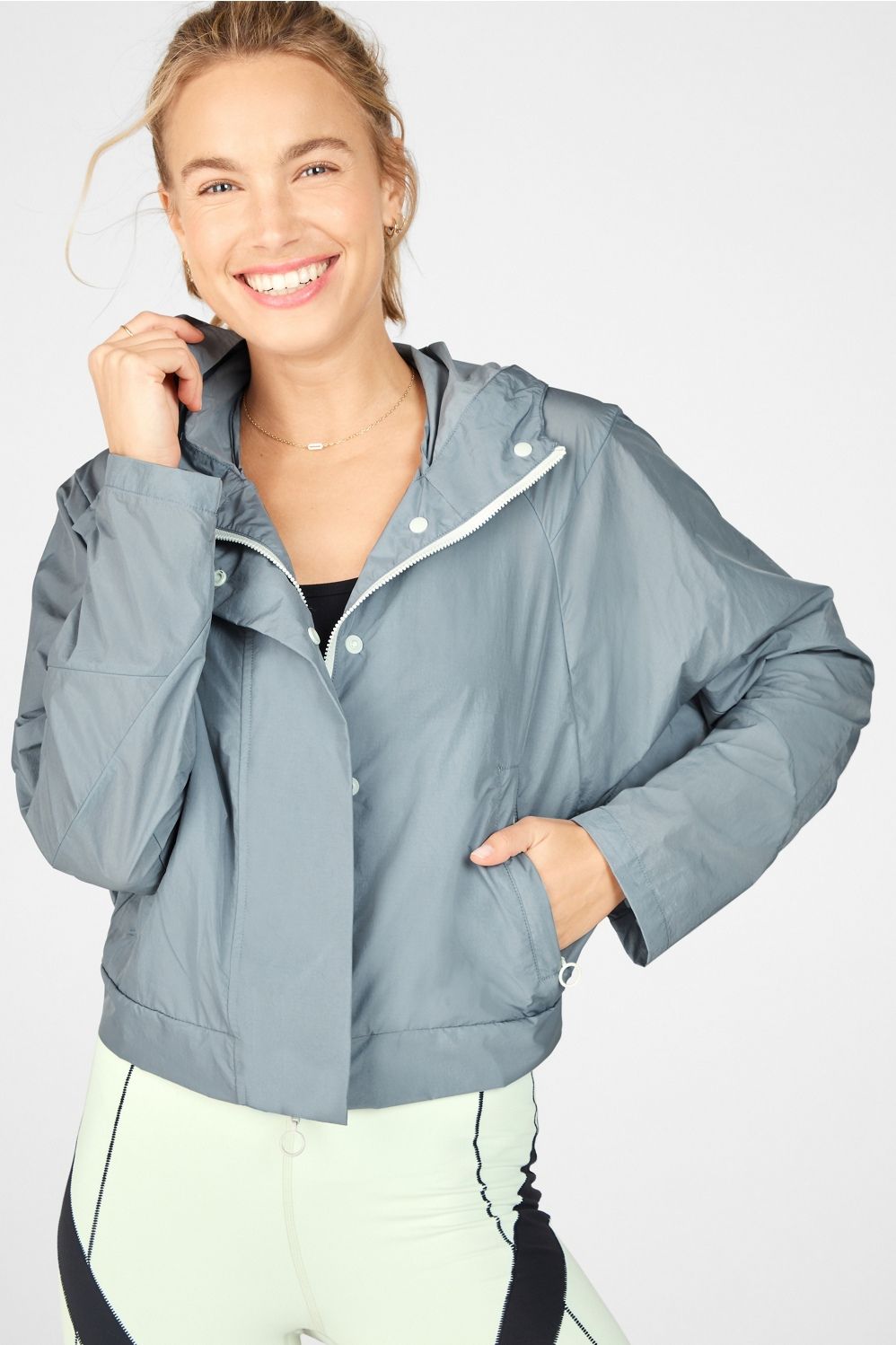 Halle Cropped Hooded Jacket | Fabletics