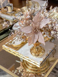 Marble Tray With Metallic Edge (2 Colors) | Inspire Me! Home Decor