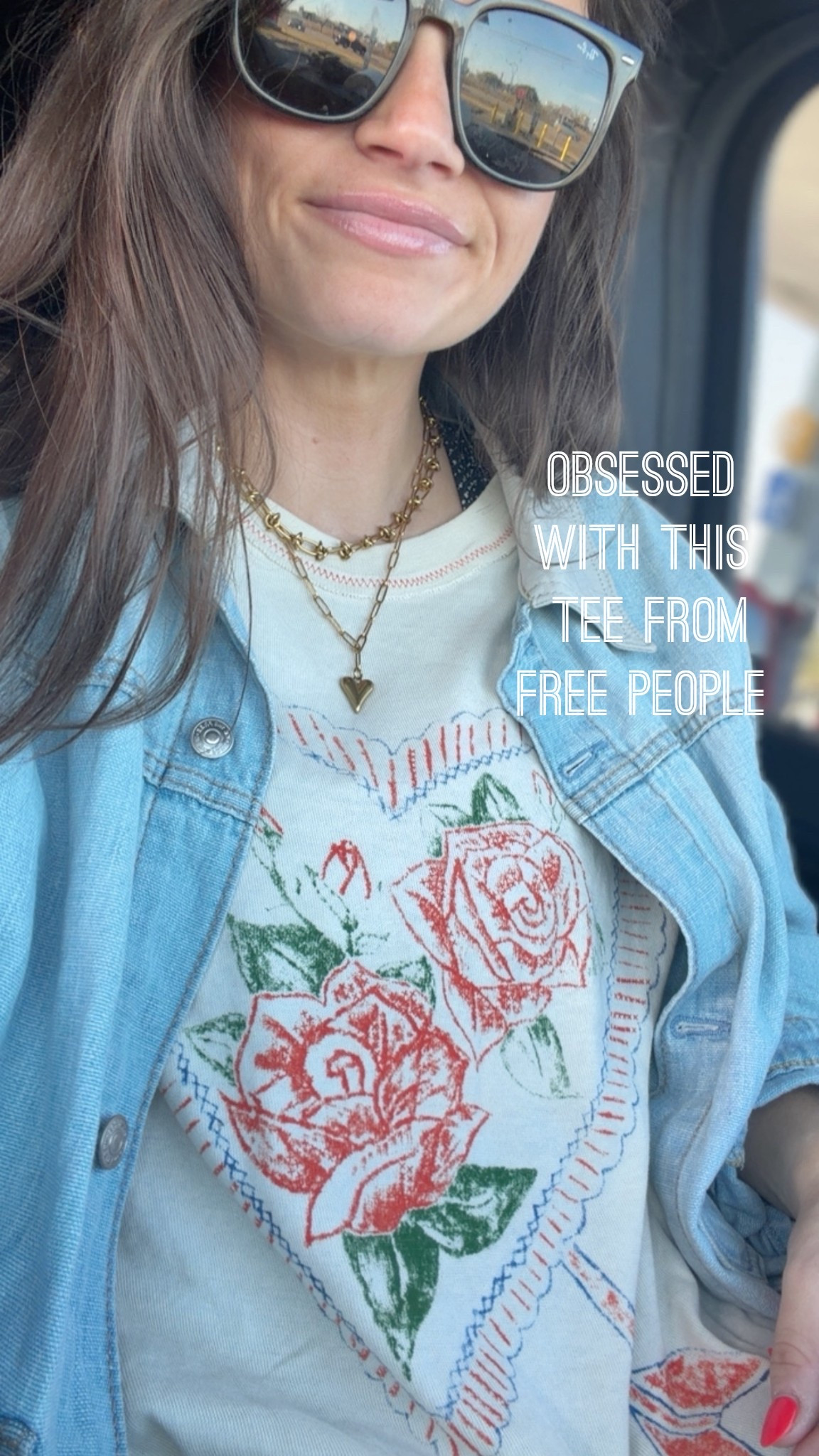 Loving this valentines 💌 themed shirt from free people!! Something that is cute year round is my kinda find! 

#LTKootd #LTKMidsize #LTKValentine