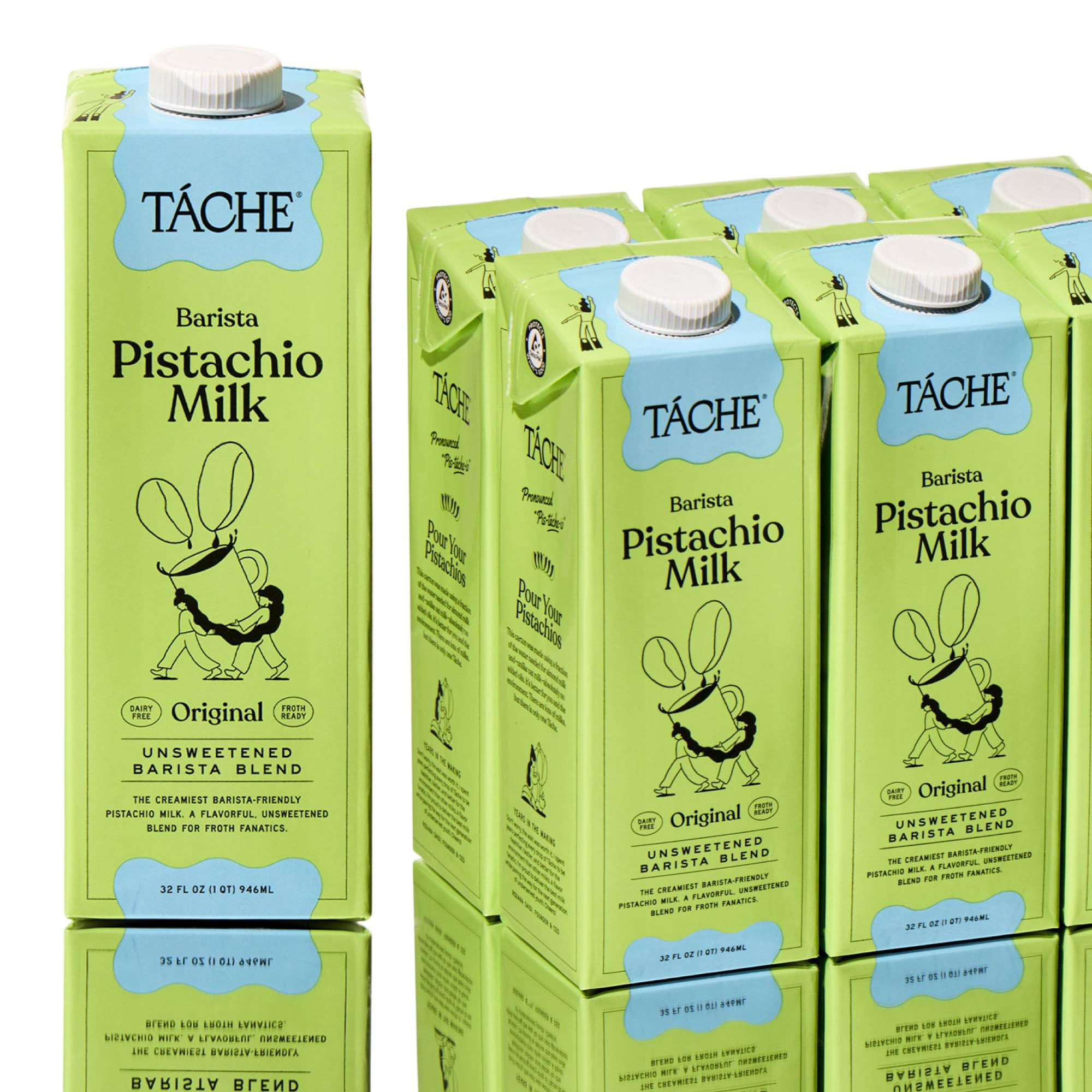 Táche Unsweetened Barista Pistachio Milk, Plant-Based Pistachio Creamer for Coffee and Lattes, F... | Amazon (US)