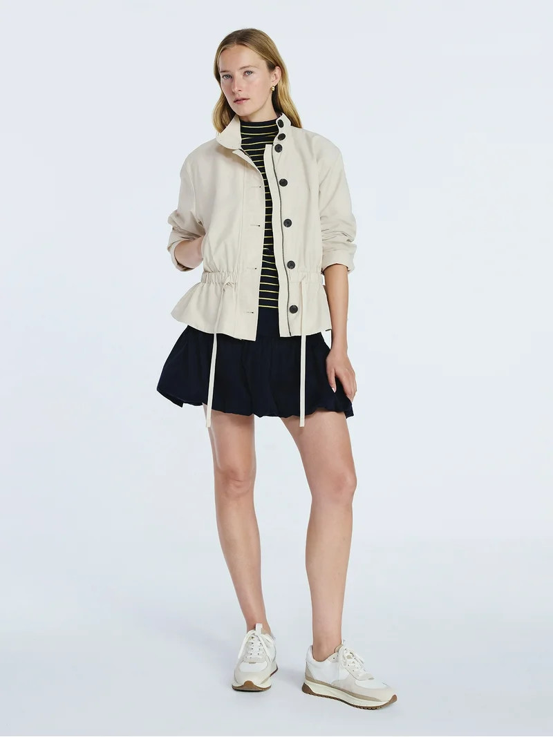 Free Assembly Women's Cinched Parachute Jacket, Sizes XS-XXL | Walmart (US)