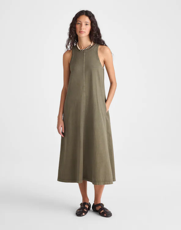 Seamed Tank Maxi Dress in Allday Jersey | Madewell
