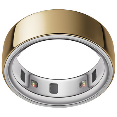 Oura Ring 4 Smart Ring with Health, Sleep & Fitness Tracking - Up to 8 Days Battery - Gold - Size 4 | Best Buy Canada