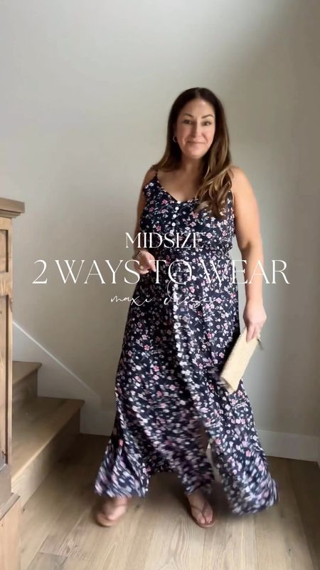 Summer Maxi dress wearing size large, the linen blazer runs slightly smaller than my other Drop blazers so size up if in-between wearing large. 

#LTKVideo #LTKMidsize #LTKOver40