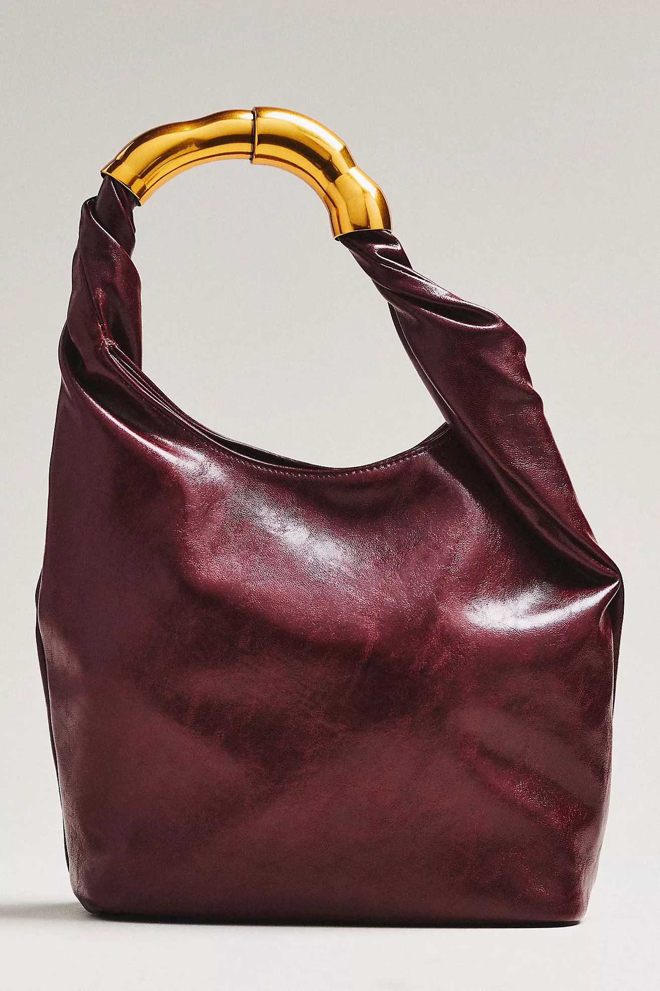By Anthropologie Vegan Leather Gilded Shoulder Bag | Anthropologie (US)