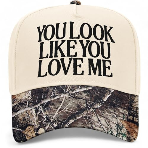 You Look Like You Love Me Trucker Hat | Valentines Viral Trendy Cowboy Cowgirl Western | Premium Baseball Hat for Men & Women (US, Alpha, One Size, Tree Camo/Natural) | Amazon (US)