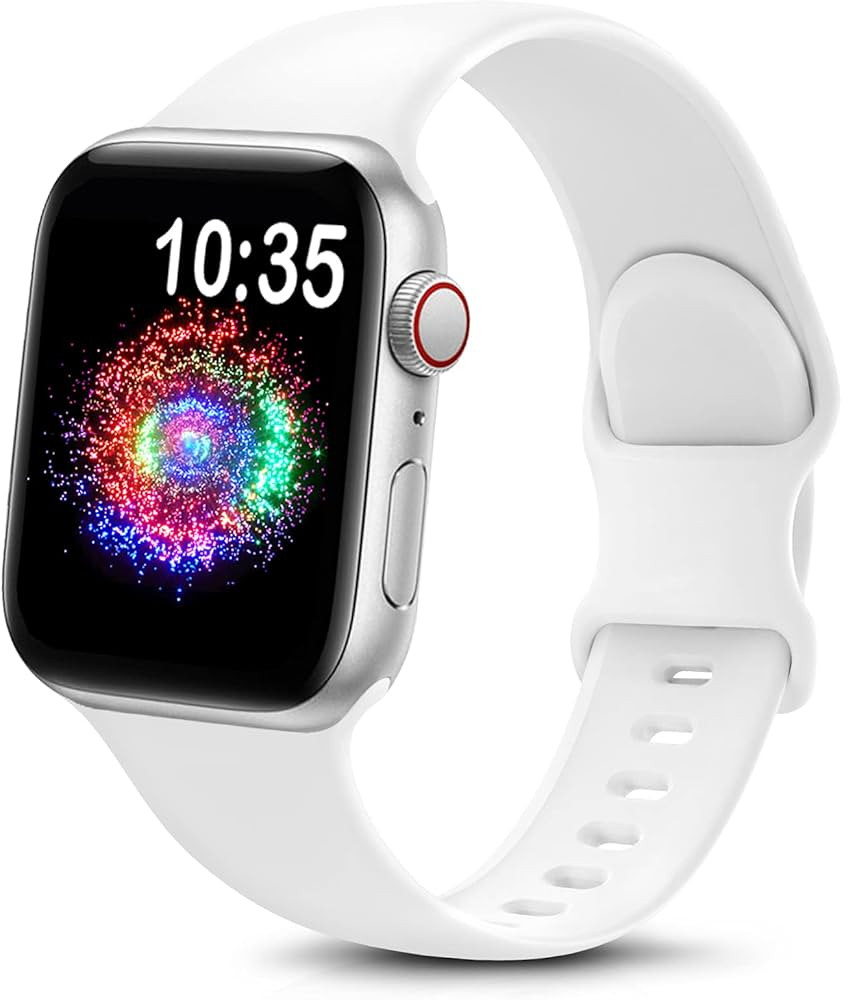 TreasureMax Silicone Sport Band for Apple Watch - Compatible with 38mm, 40mm, 41mm, 42mm, 44mm, 4... | Amazon (US)