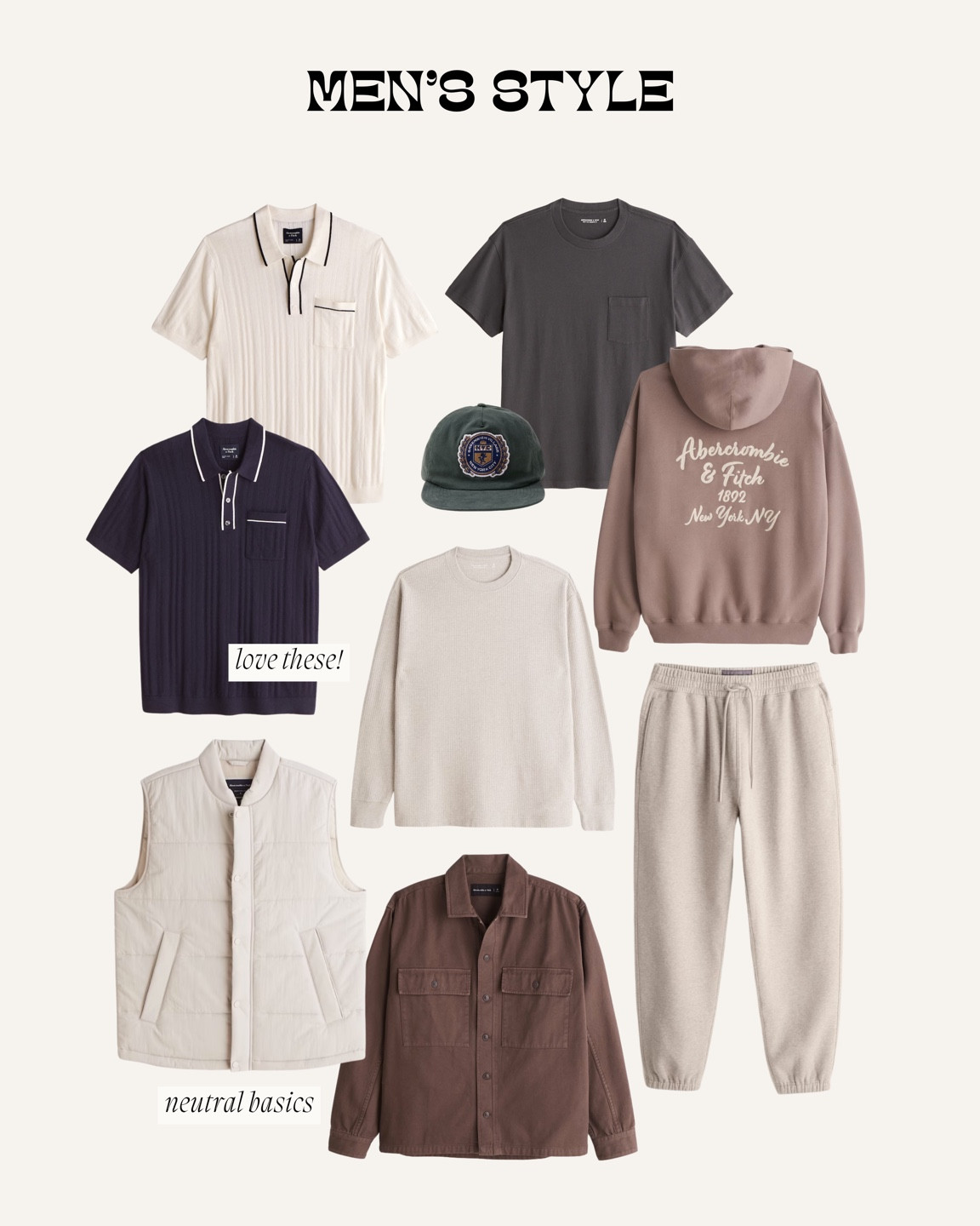 Men’s style from Abercrombie - use code AFBRE for extra 15% off! Matt wears a XXL typically 

#LTKsalealert #LTKmens #LTKunder100