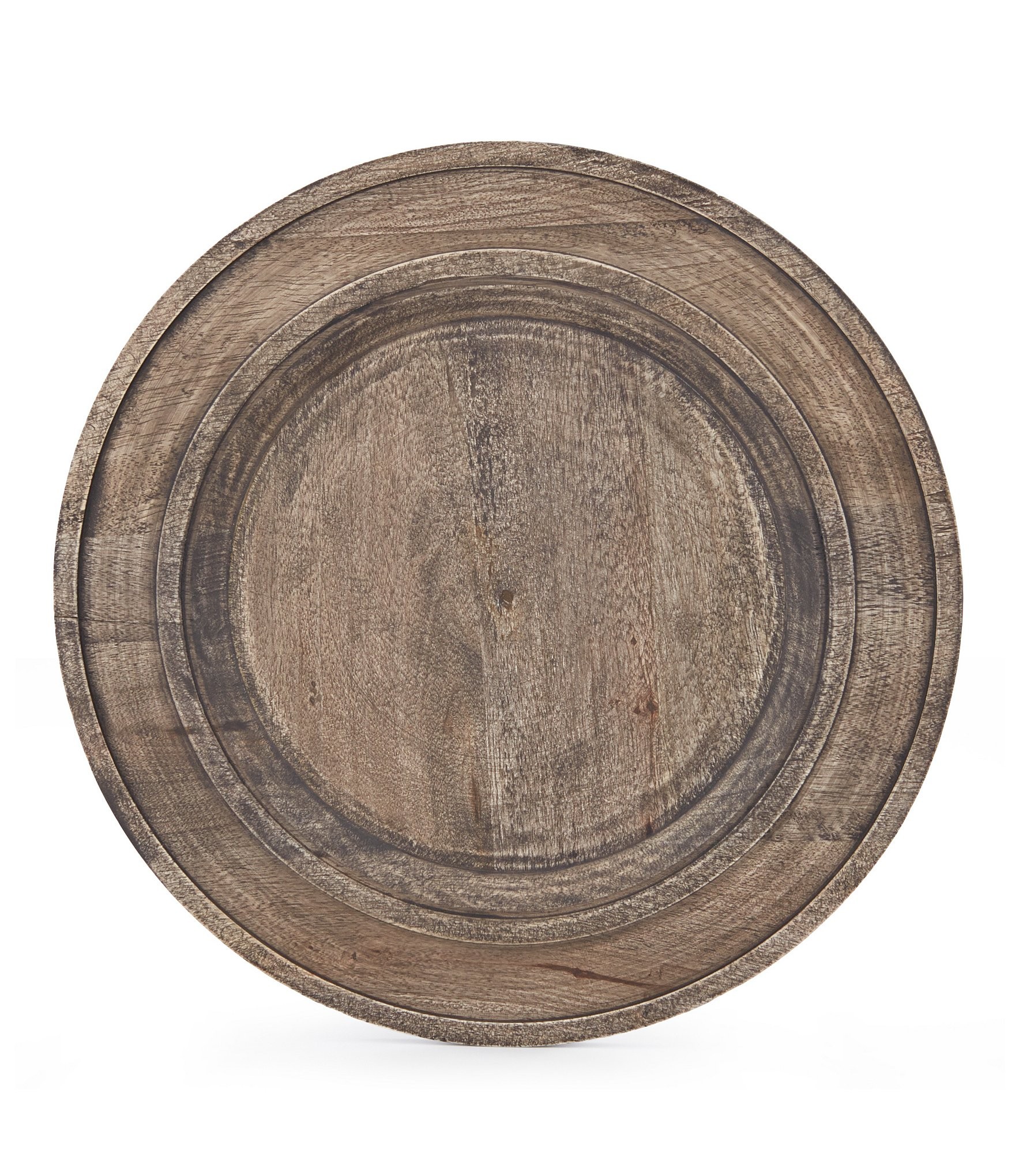 Rustic Mango Wood Charger Plate | Dillard's