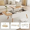 Lift Top Coffee Table, Easy-to-Assembly Center Table with Hidden Storage Compartment, Modern Dini... | Amazon (US)