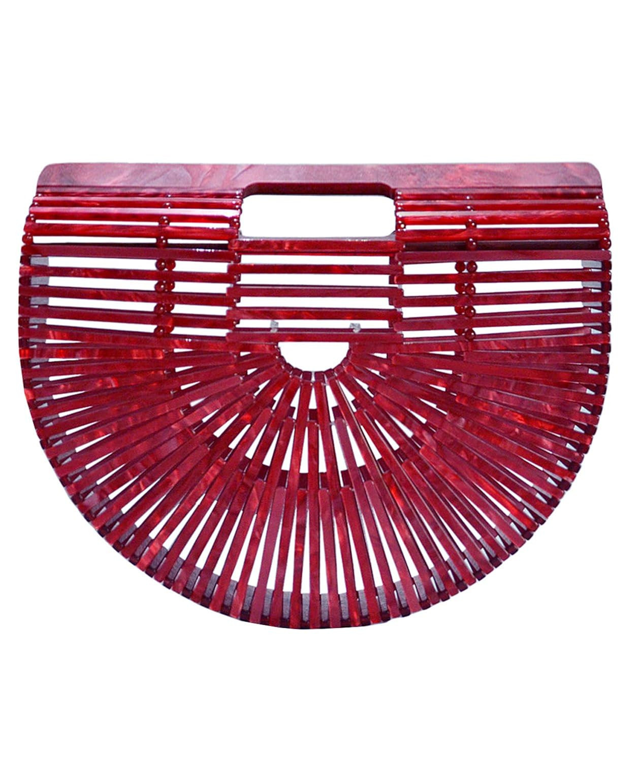 Miuco Womens Acrylic Handbag Handmade Clutch Purse | Amazon (US)
