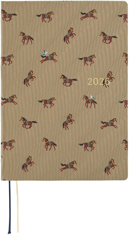 Hobonichi Techo HON A5 2026 – Bow & Tie: Galloping Horses (English, January Start Planner) | Amazon (US)