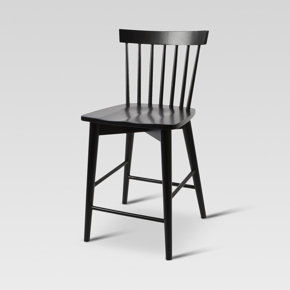 Windsor 24 Counter Stool Hardwood - Threshold, Black | Target