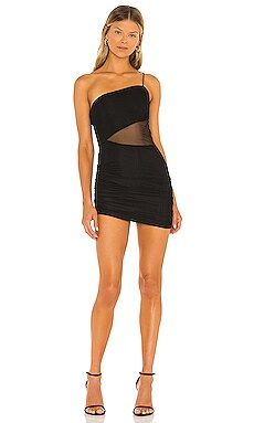 superdown Jerica Mesh Mini Dress in Black from Revolve.com | Revolve Clothing (Global)