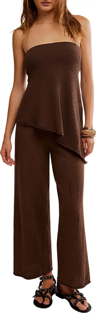 Krista Tube Top & Crop Wide Leg Pants Set | Nordstrom