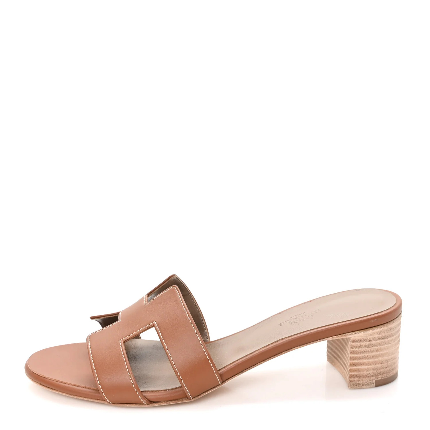 Calfskin Oasis Sandals 39 Gold | FASHIONPHILE (US)