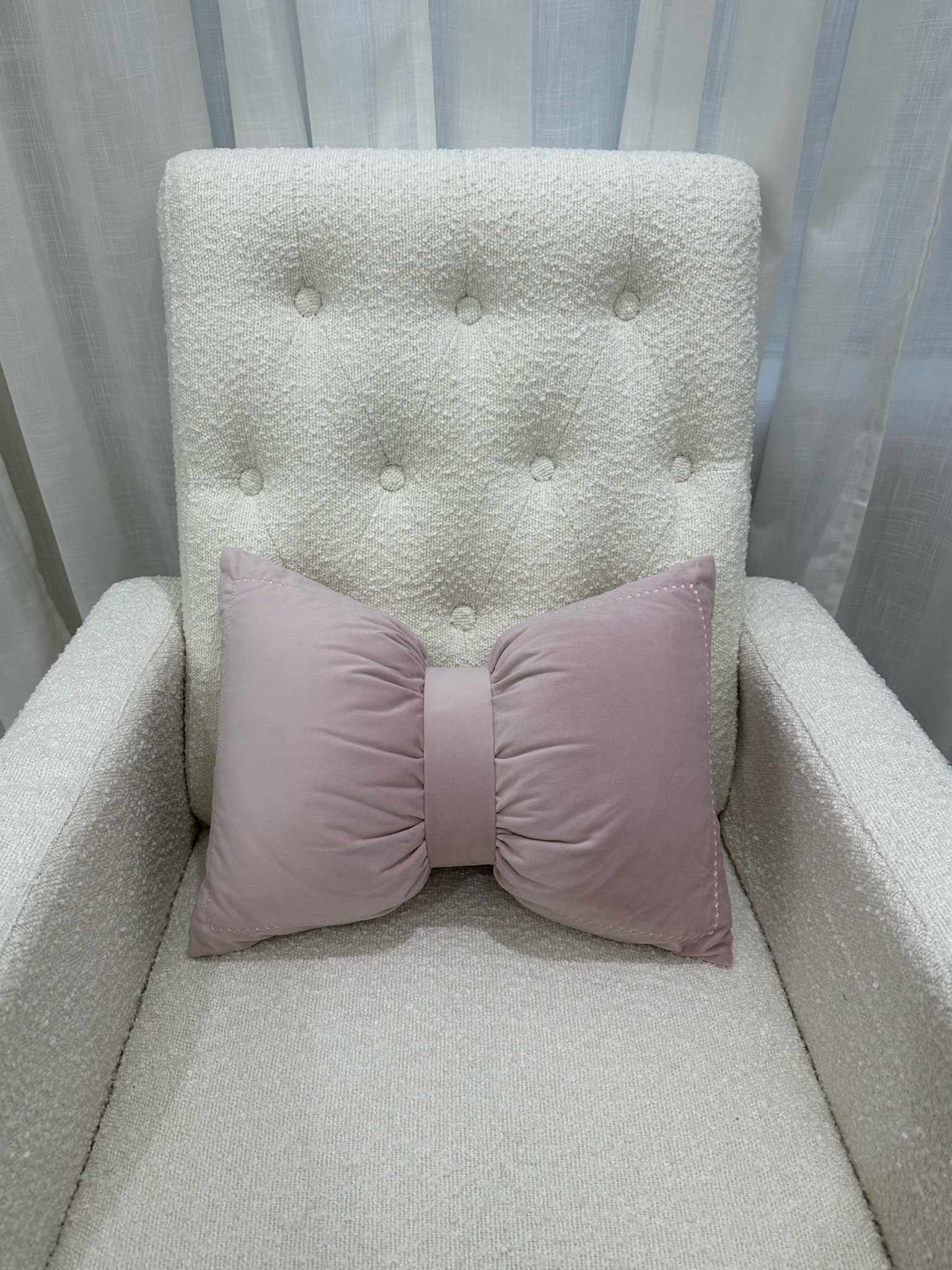 Bow pillow 🎀 

#LTKHome #LTKBump #LTKBaby