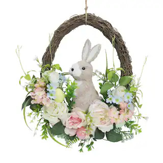 17" Bunny Floral Wreath by Ashland® | Michaels Stores